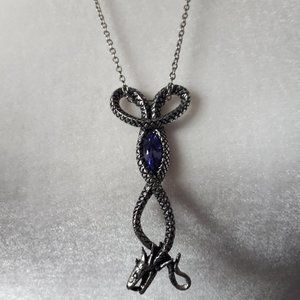 Alchemy Gothic Snake Dragon Wyvern Necklace